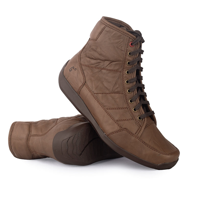 Sepatu Pria Boots Casual Gino Mariani Elario 17 Coklat Tua