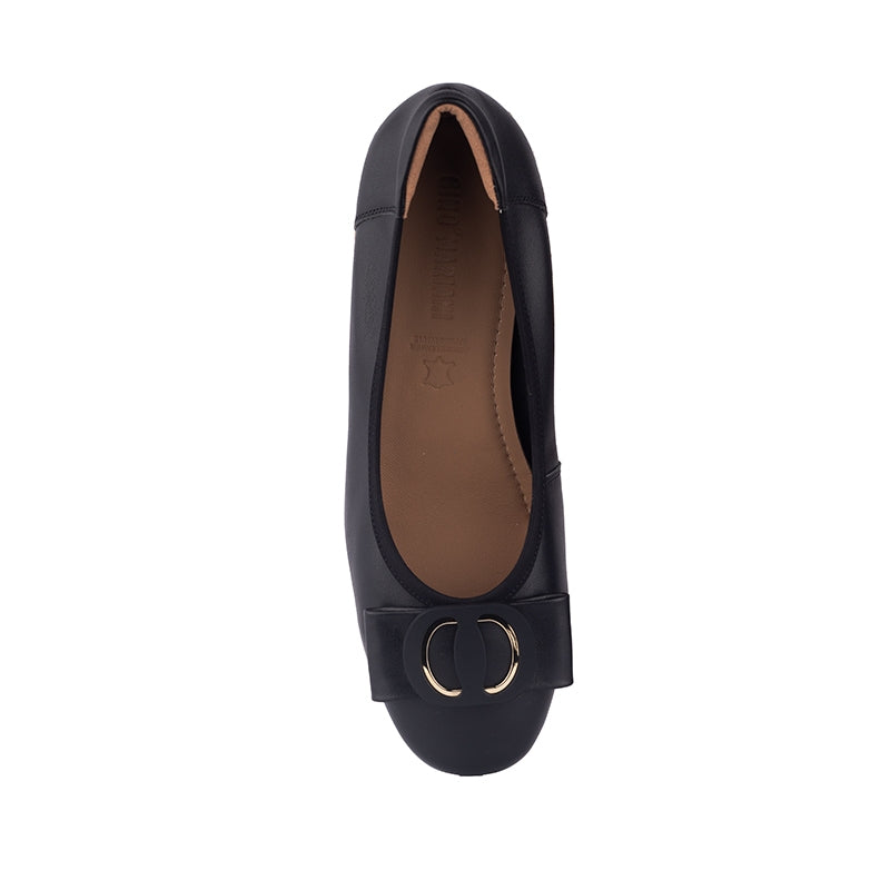Sepatu Pantofel Formal Wanita Gino Mariani Delta Hitam