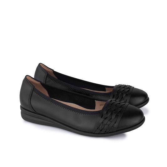 Sepatu Ballet Flats Wanita Gino Mariani Della Hitam