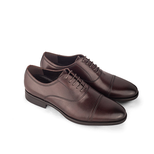 Sepatu Kulit Pria Pantofel Formal Gino Mariani Ignacio Coffee