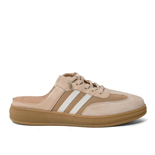 Sepatu Casual Slip on Sneakers Mules Wanita Gino Mariani Giulina Apricot