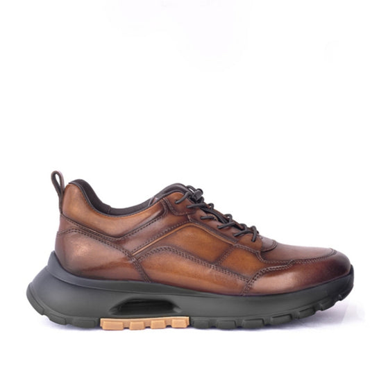Sepatu Casual Pria Sneakers Gino Mariani Galenos Dark Brown