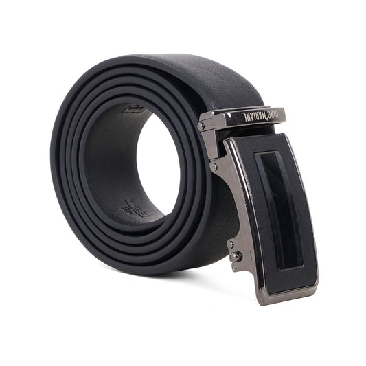 Gino Mariani Dorian Buckle Belt Kulit Pria Black/Coffee