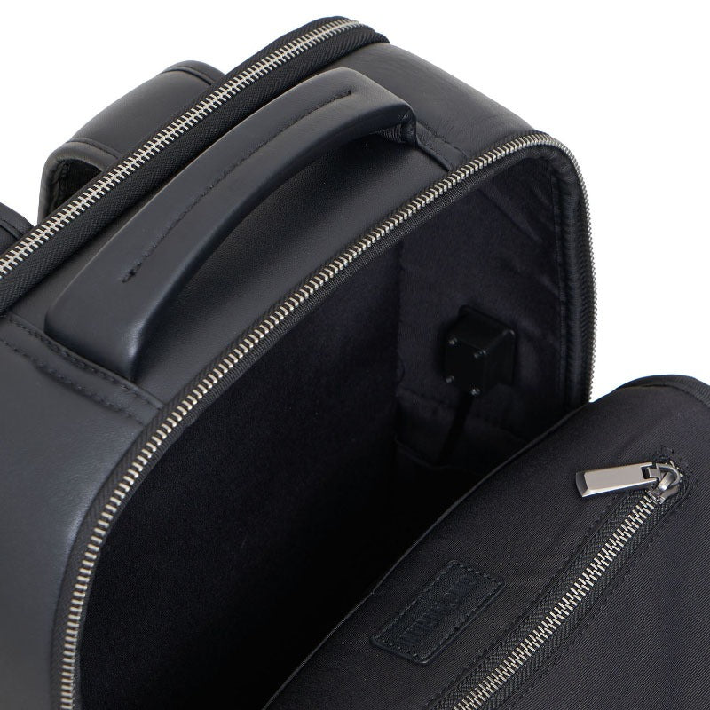 Backpack Tas Ransel Kulit Pria Gino Mariani Bastian Black