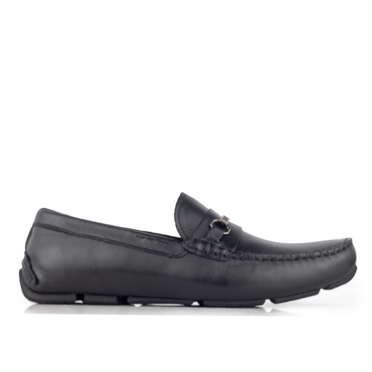 Sepatu Casual Pria Loafer Moccasin Gino Mariani Bartoli 10 Black