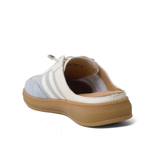 Sepatu Casual Slip on Sneakers Mules Wanita Gino Mariani Giulina Blue