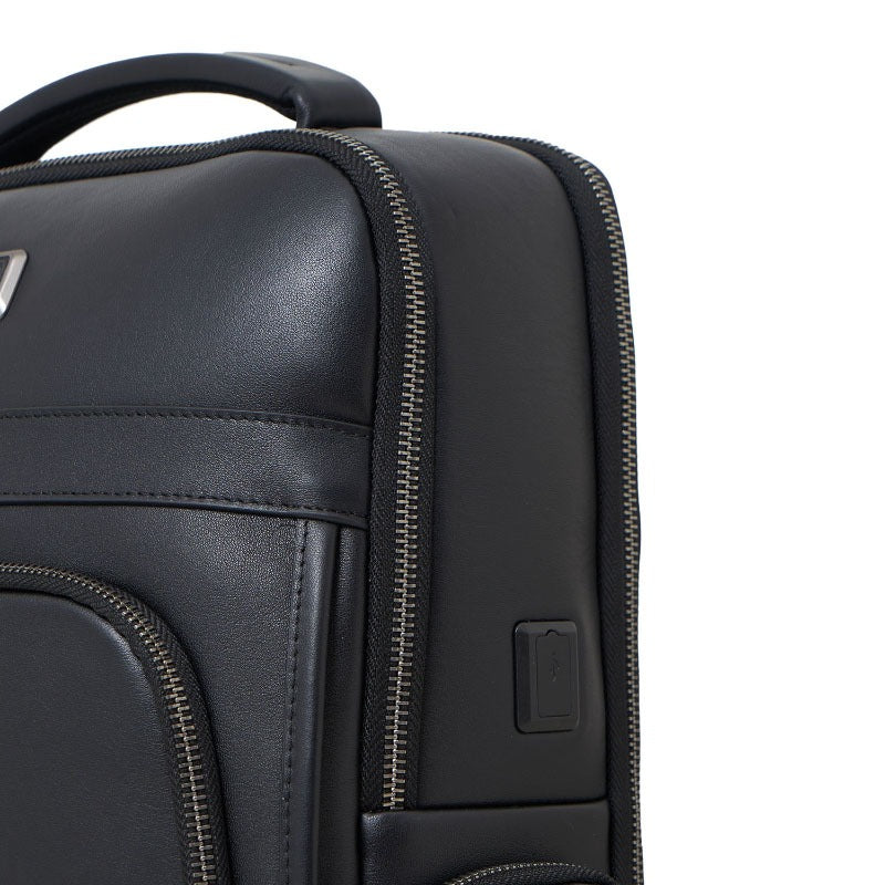 Backpack Tas Ransel Kulit Pria Gino Mariani Bastian Black