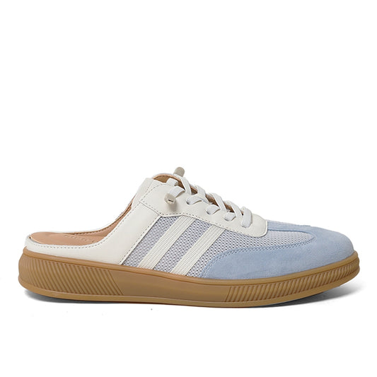 Sepatu Casual Slip on Sneakers Mules Wanita Gino Mariani Giulina Blue