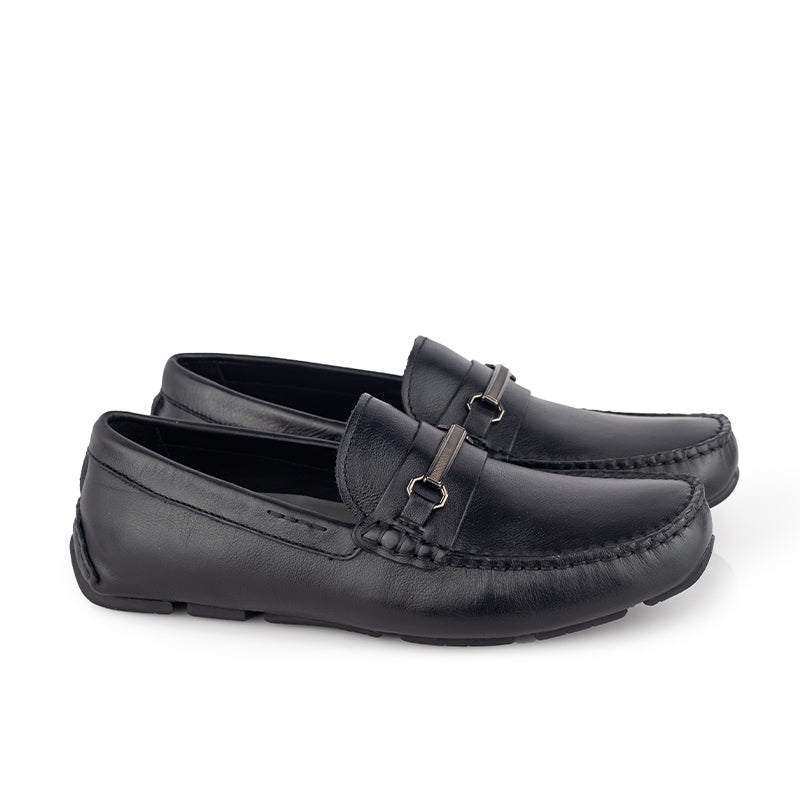 Sepatu Casual Pria Loafer Moccasin Gino Mariani Bartoli 10 Black