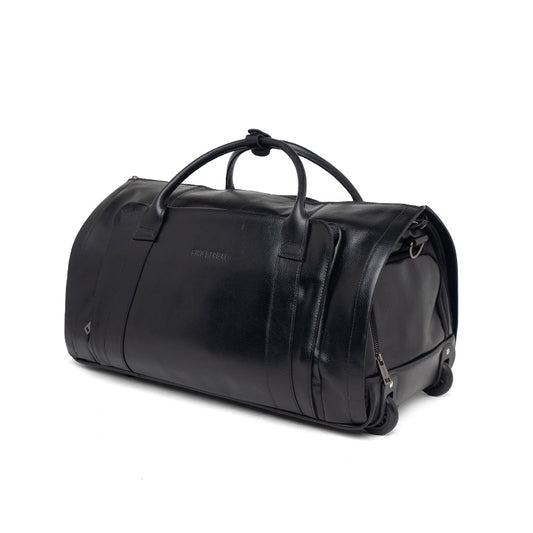 Tas Kulit Travel Duffle Bag Gino Mariani Adamo Black