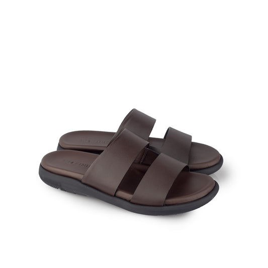 Sandal Kulit Pria Gino Mariani Issa Brown