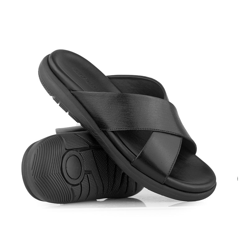 Sandal Kulit Pria Gino Mariani Ives Black