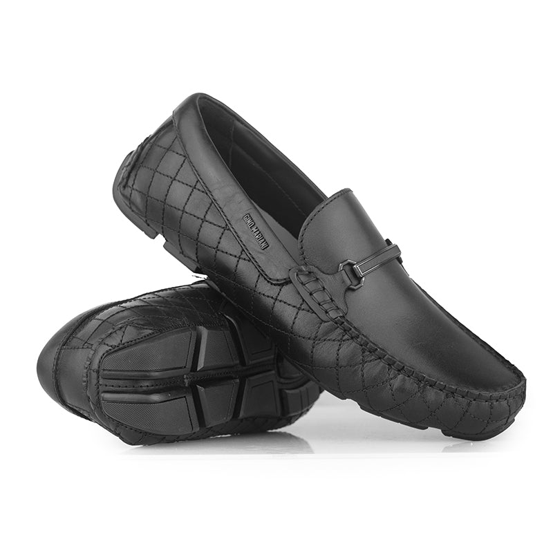 Sepatu Casual Pria Loafer Moccasin Gino Mariani Bartoli 11 Black