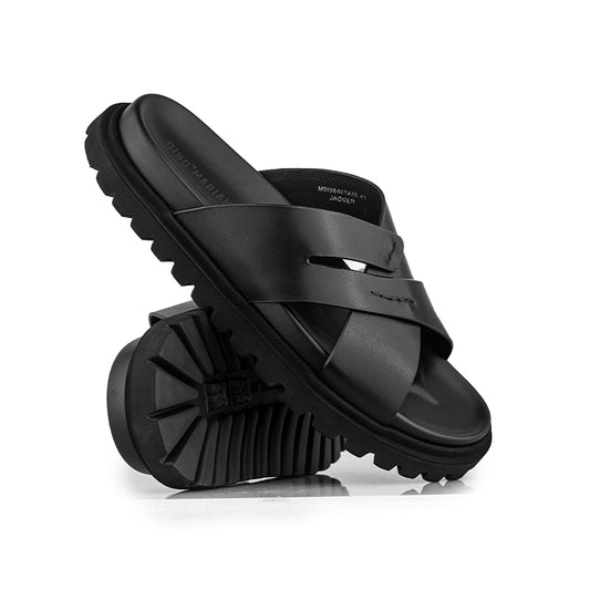 Sandal Kulit Pria Gino Mariani Jagger Black