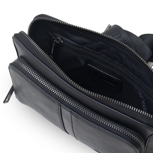 Sling Bag Kulit Pria Gino Mariani Haritz 1 Black