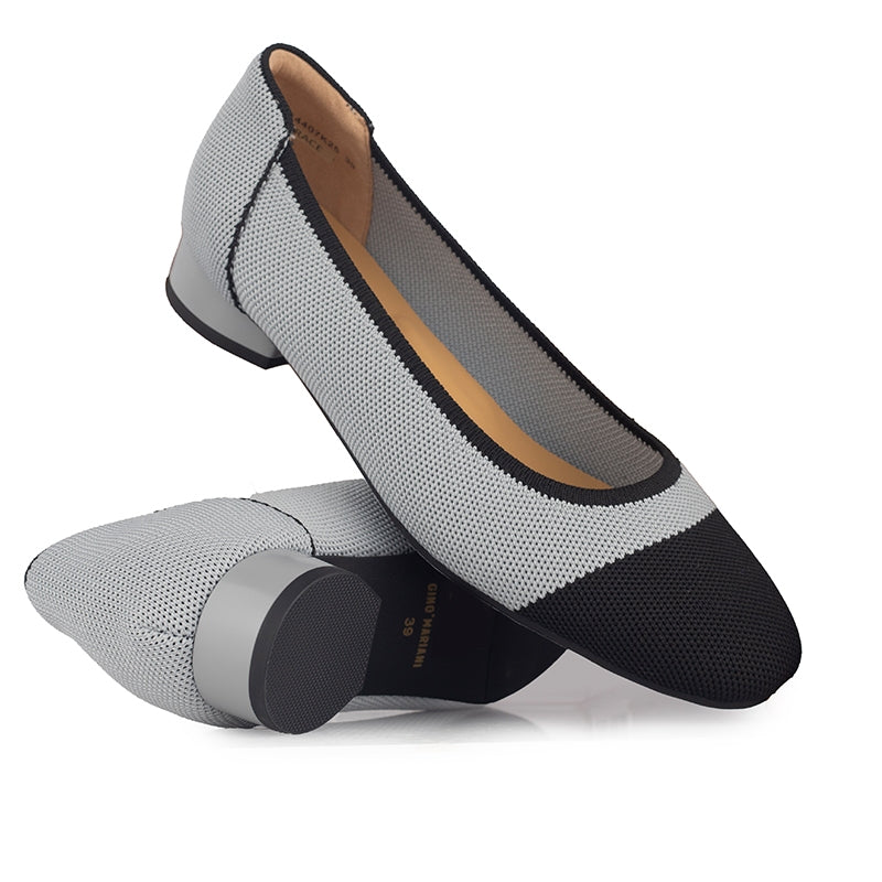 Sepatu Flats Knit Wanita Gino Mariani Grace Grey