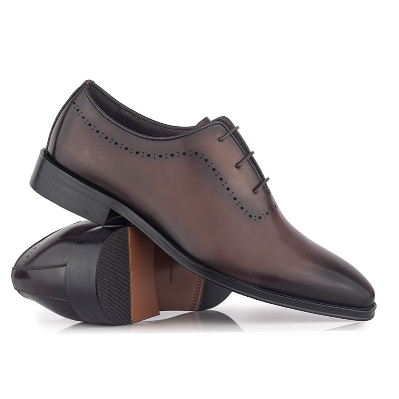 Sepatu Kulit Pria Pantofel Formal Gino Mariani Bonaro Brown