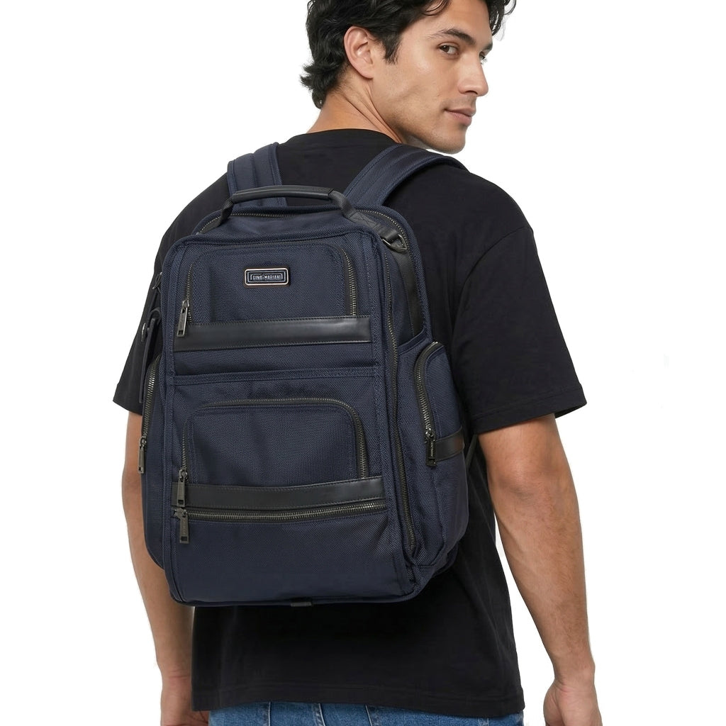 Backpack Tas Ransel Pria Gino Mariani Brizio Navy