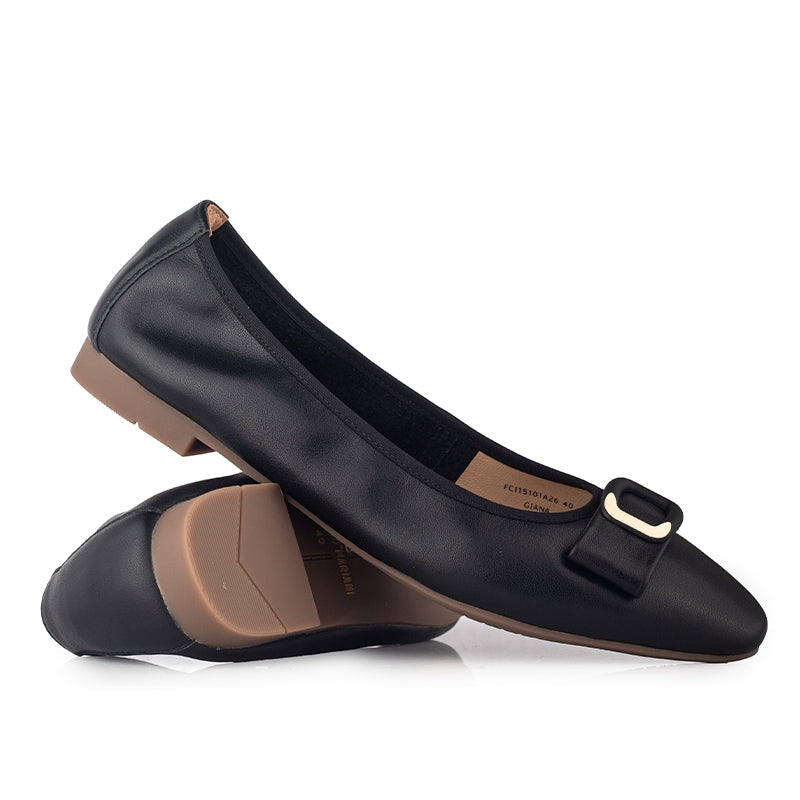 Sepatu Ballet Flats Wanita Gino Mariani Giana Black