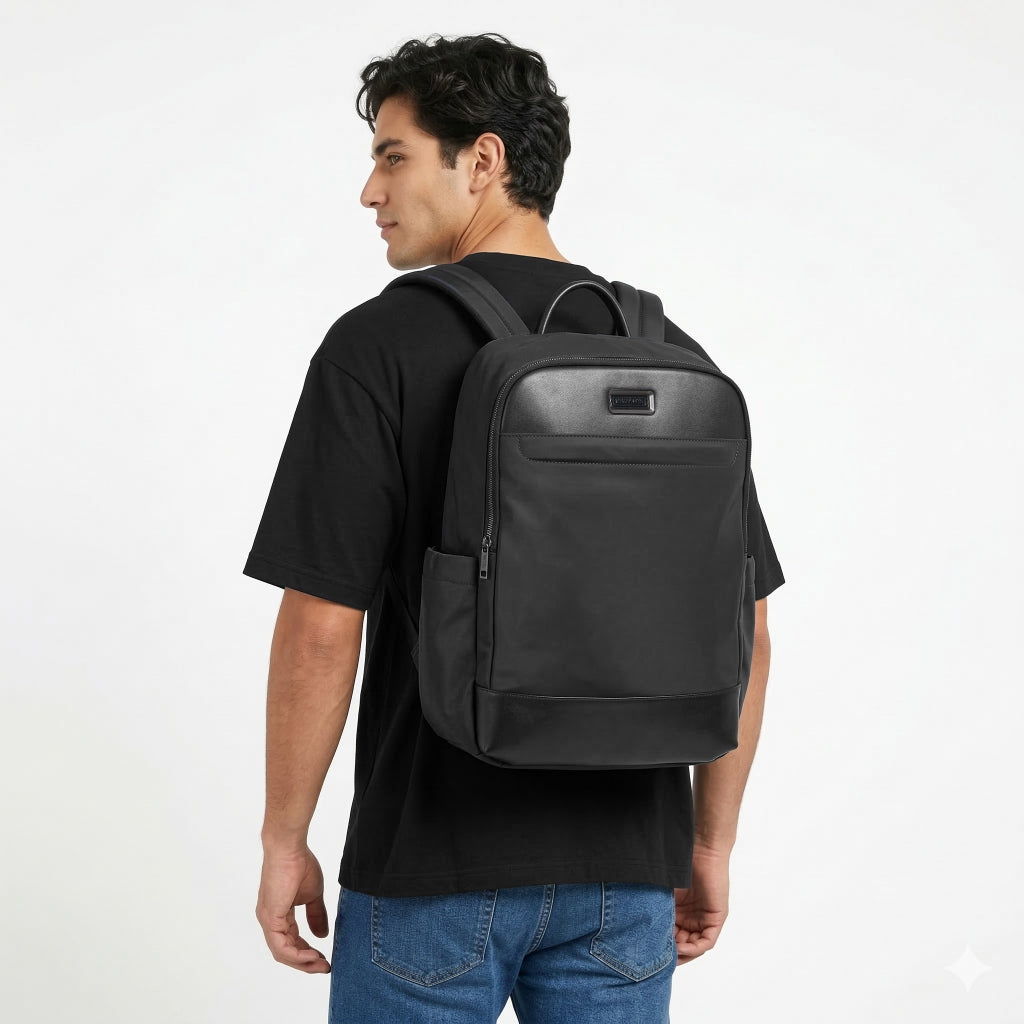 Backpack Tas Ransel Pria Gino Mariani Bramo Black