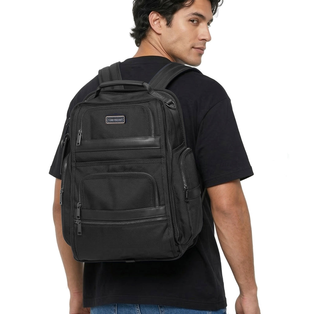 Backpack Tas Ransel Pria Gino Mariani Brizio Black