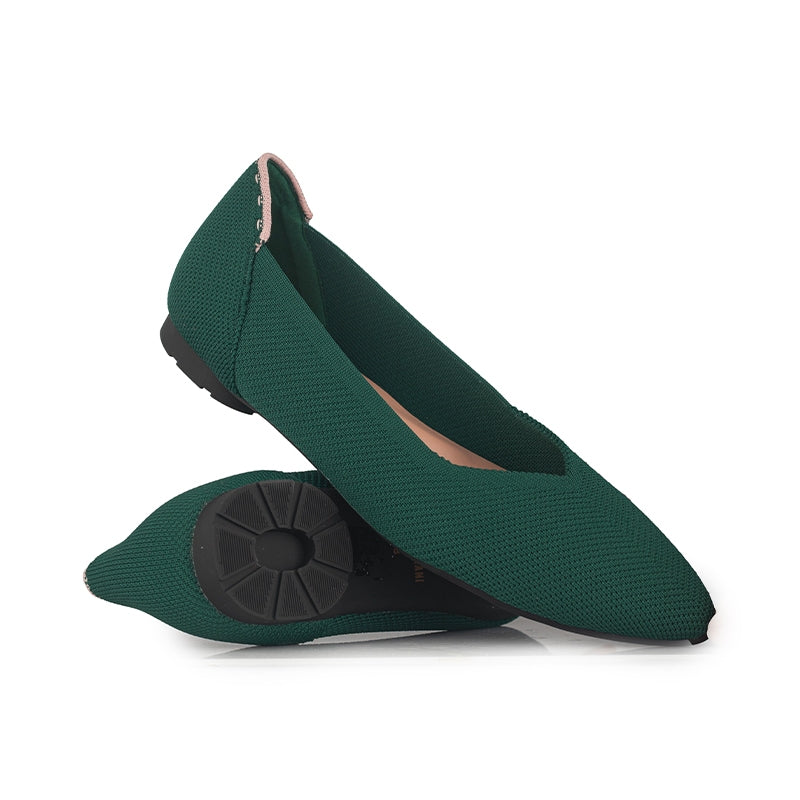 Sepatu Flats Knit Wanita Gino Mariani Gloria Green