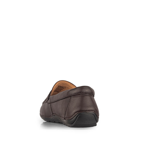 Sepatu Casual Pria Loafer Moccasin Gino Mariani Brogan Brown