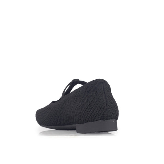 Sepatu Flats Knit Wanita Gino Mariani Gabriela Black