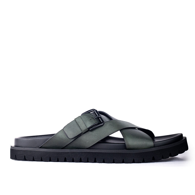 Sandal Kulit Pria Gino Mariani Fonzie Army