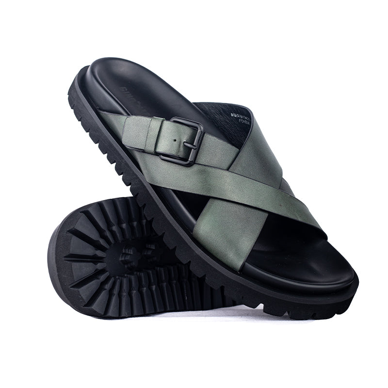 Sandal Kulit Pria Gino Mariani Fonzie Army