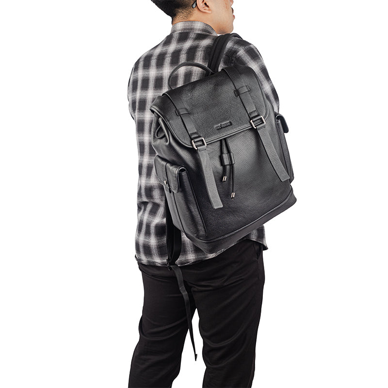 Backpack Tas Ransel Pria Gino Mariani Ermanno 1 Black