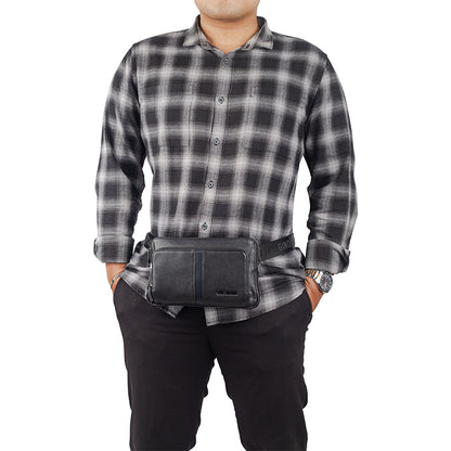 Sling Bag Kulit Pria Gino Mariani Haritz 1 Black
