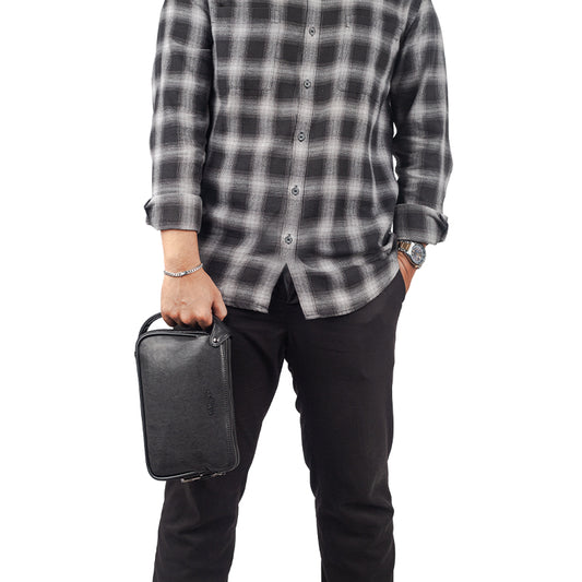 Clutch Pria Gino Mariani Kelwin Black