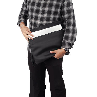 Laptop Sleeve Kulit Gino Mariani Katon Black