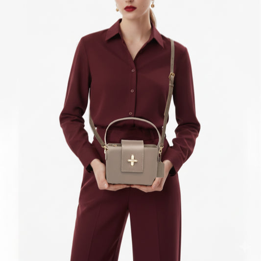 Tas Wanita Top handle Gino Mariani Elvia Grey