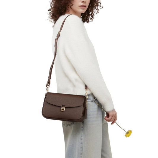 Tas Wanita Shoulder Bag Gino Mariani Emila Brown