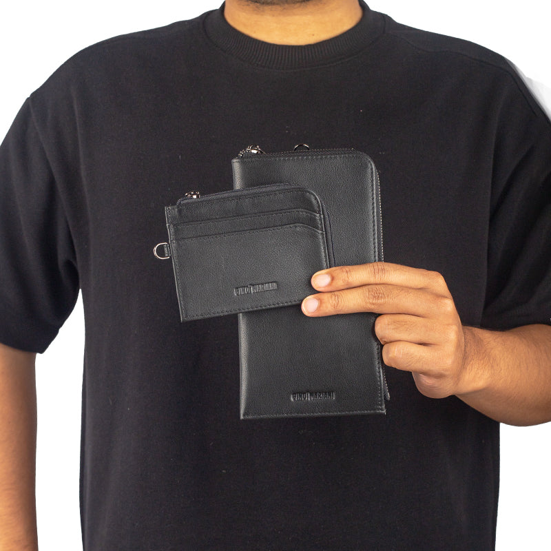 Pouch Kulit Pria Gino Mariani Liam Black