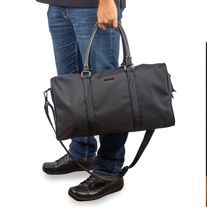 Tas Travel Duffle Bag Gino Mariani Lino Black