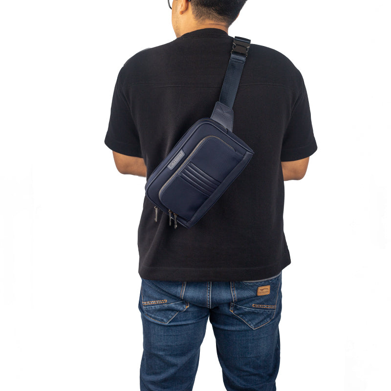 Tas Pinggang Pria Gino Mariani Alton Black