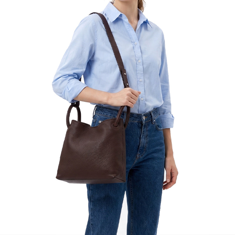 Tas Wanita Hobo Bag Gino Mariani Detra Brown