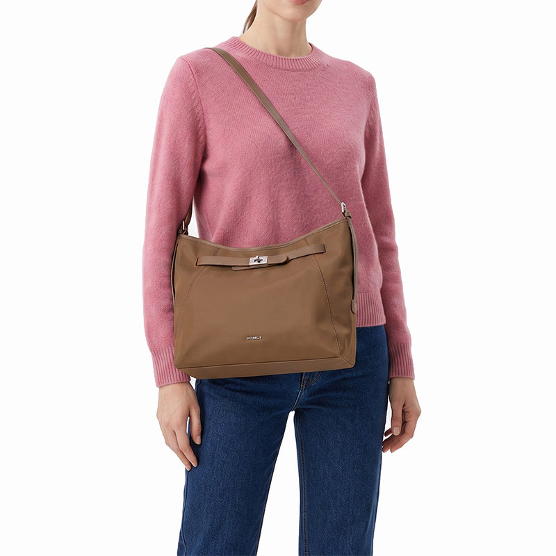 Tas Wanita Gino Mariani Hobo Franca Light Brown