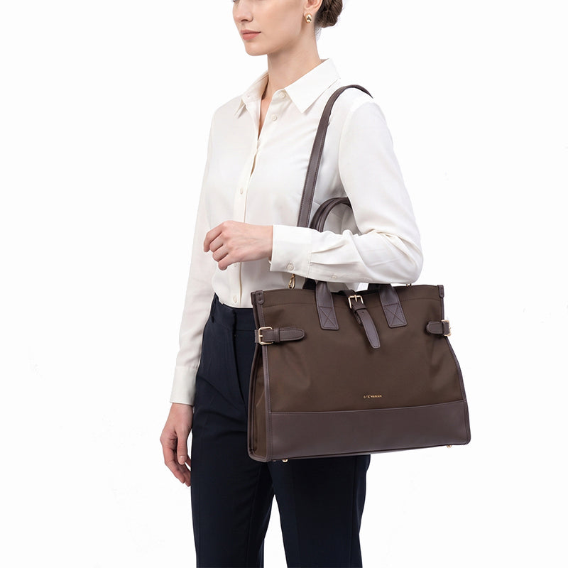 Tas Wanita Gino Mariani Tote Bag Hanna Brown