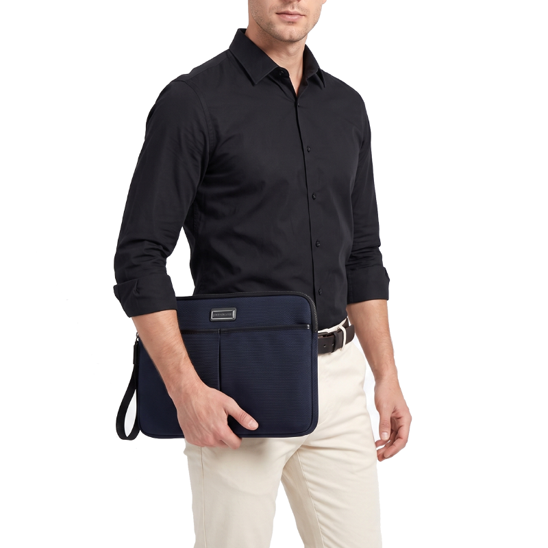 Laptop Sleeve Nylon Gino Mariani Delamo Navy