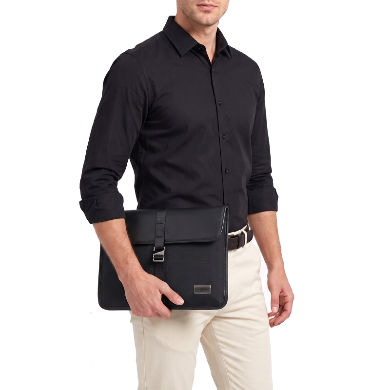 Laptop Sleeve Nylon Gino Mariani Delbert Black