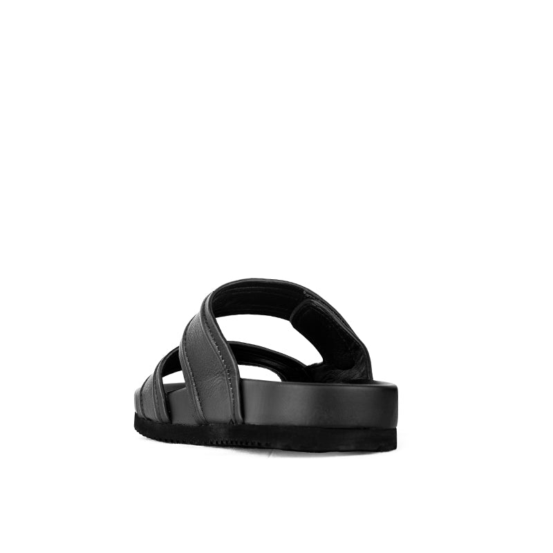 Sandal Kulit Pria Gino Mariani Fudo Black