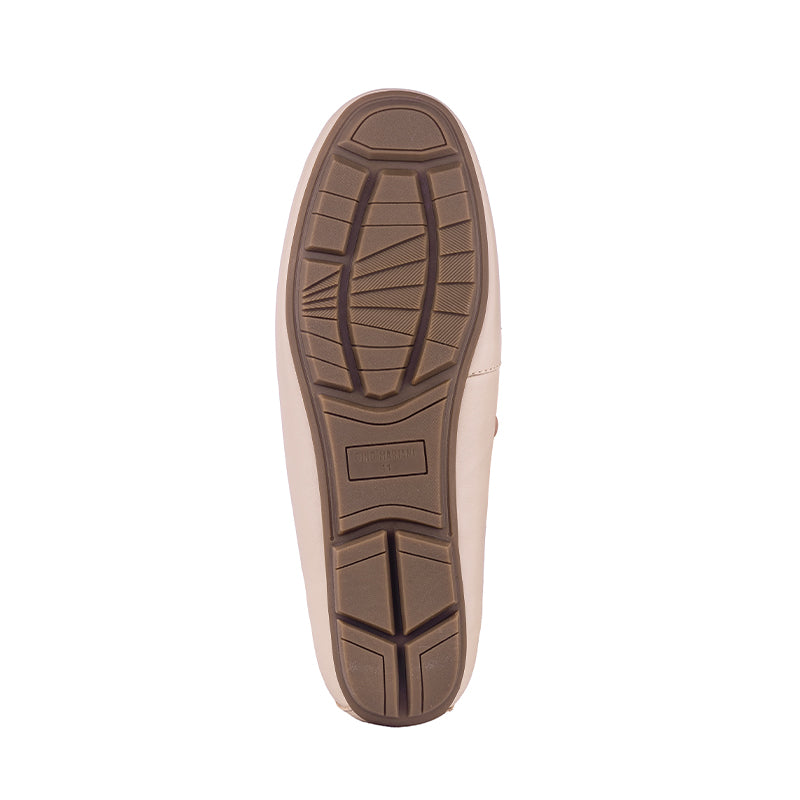 Sepatu Casual Wanita Loafer Moccasin Gino Mariani Grizel Beige