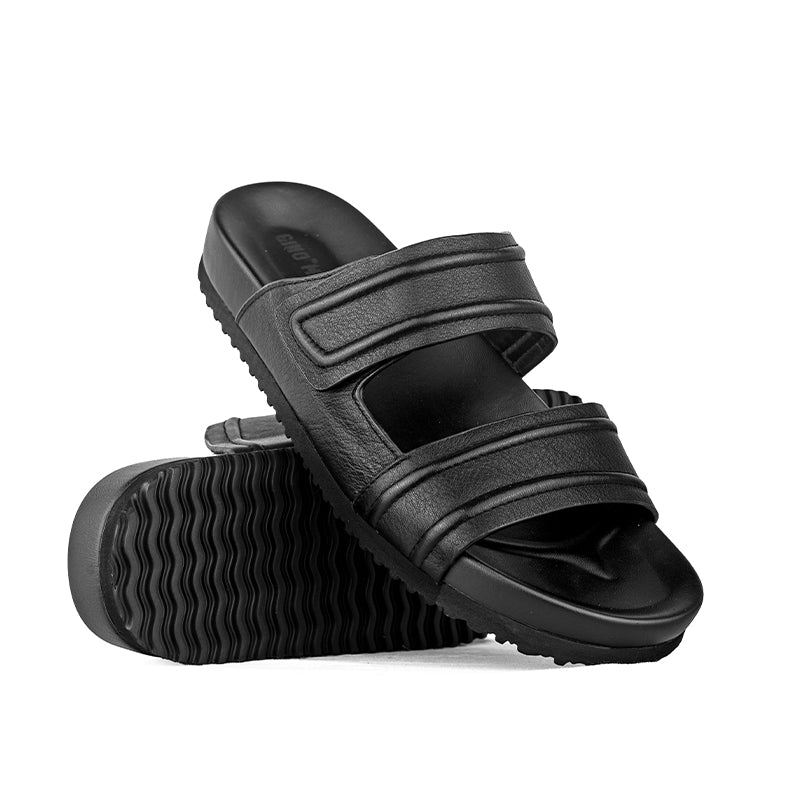 Sandal Kulit Pria Gino Mariani Fudo Black