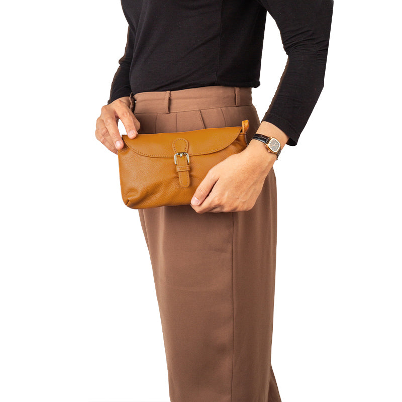 Tas Selempang Wanita Gino Mariani Avellana Apricot Yellow