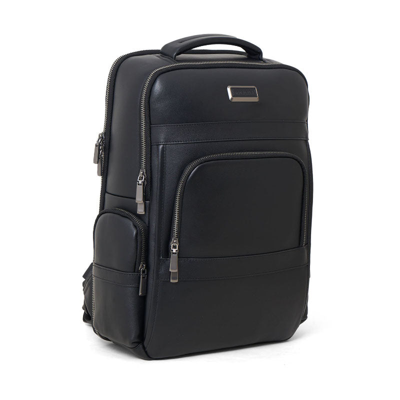 Backpack Tas Ransel Kulit Pria Gino Mariani Baron Black