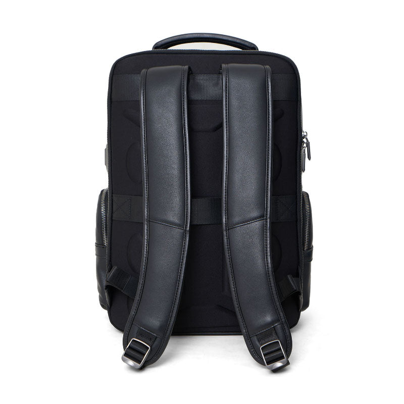 Backpack Tas Ransel Kulit Pria Gino Mariani Baron Black